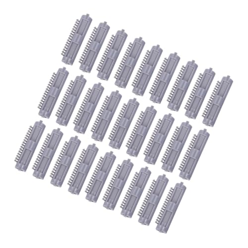 Happyyami 50 Stück Perm Rod Set für Damen Hitzefreie Lockenwickler Graue Haarwickler für Langes Haar Langlebige Styling Werkzeuge für Individuelles Hairstyling Unterwegs von Happyyami