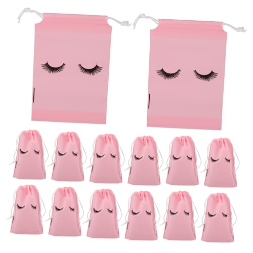 Happyyami 50stücke Make-up-Tasche Mit Kordelzug Beutel Kunststoff-Organizer Für Kosmetika Aufbewahrungstasche Für Reisen Und Geschäftsgebrauch Für Wimpern Peeling Und von Happyyami