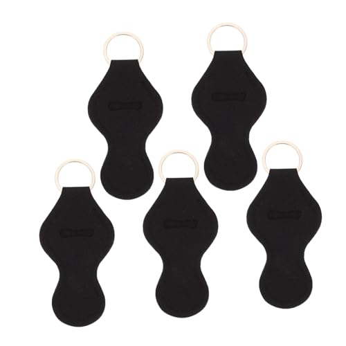 Happyyami Neopren Lippenstift Schlüsselanhänger Halter 5 Stücke Tragbare Lippenbalsam Schutzhülle für Damen Langlebig und Geruchlos für Reisen und Alltag von Happyyami