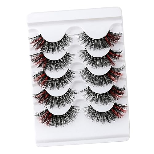 Happyyami 5paare Künstliche Wimpern Für Frauen Make-up Wimpernverlängerungen Party Augen Dekore Cosplay Halloween Weihnachten Heimgebrauch von Happyyami