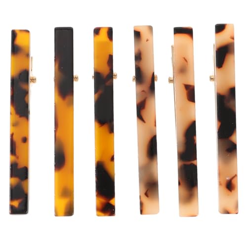 Happyyami 6stücke Haarclips Mit Druckdesign Haarspangen Aus Acetat-acryl Haarklammern Zum Stylen Für Damen Und Frauen Haarschmuck Für Verschiedene Frisuren von Happyyami
