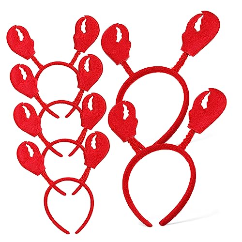 Happyyami 6 Stück Hummer Stirnbänder Cosplay Zubehör Für Erwachsene Antennen Stirnband Für Karneval Und Partys Lustiges Kostüm Für Frauen Und Männer Für Meeresfrüchte Feiern Und von Happyyami
