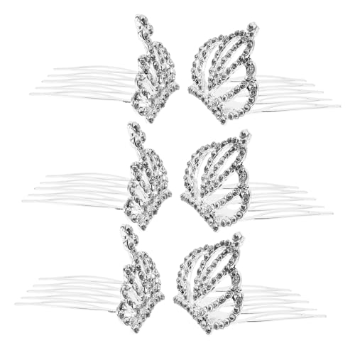 Happyyami 6stücke Kamm-diadem Mit Strass Für Kleine Mädchen Mini-krone Kopfschmuck Für Geburtstagspartys Hochzeiten Und Aufführungen Schnell Anwendbar Sicher Und Bequem von Happyyami