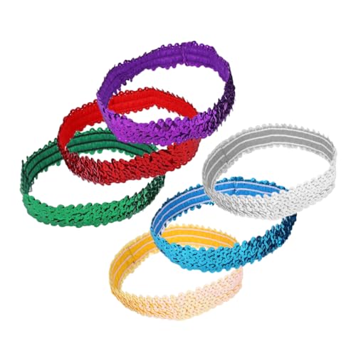 Happyyami 6 Stück Rot Gelb Grün Blau Silber für Feiern und Fotos von Happyyami