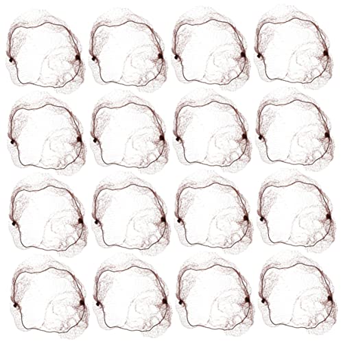 Happyyami 60stücke Unsichtbare Haarnetze Für Duttfrisuren Elastische Netzhaube Für Damen Für Ballett Und Hochwertiges Braune Farbe von Happyyami