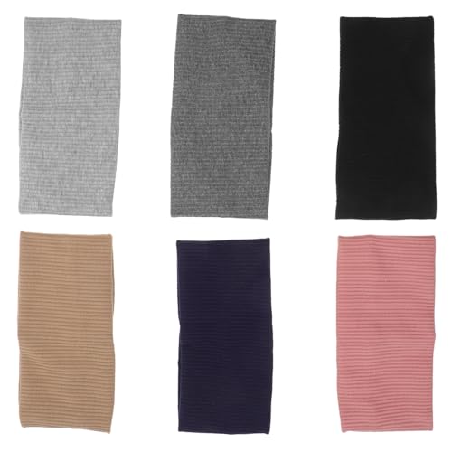 Happyyami 6stücke Strickstirnband Für Damen Breites Stirnband Aus Stoff Elastisches Yoga-stirnband Workout-stirnband Stirnbänder Für Verschiedene Aktivitäten von Happyyami
