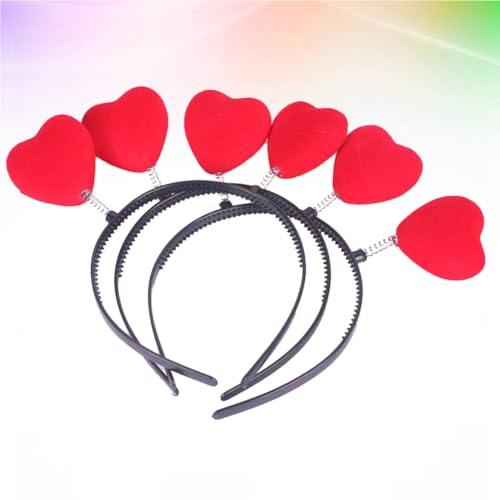 Happyyami 6stücke Flocking Haarreifen Mit Für Mädchen Leichte Haarschmuck Accessoires Für Partys Mottopartys Valentinstag Und von Happyyami