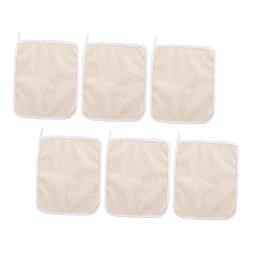 Happyyami 6stücke Peeling-waschlappen Für Körperreinigung Rückenschrubber Mit Doppelseitiger Badebürste Körperschlamm-schrubbtuch Für Dusche Körperpeeling-handtücher Zum Entfernen von Happyyami