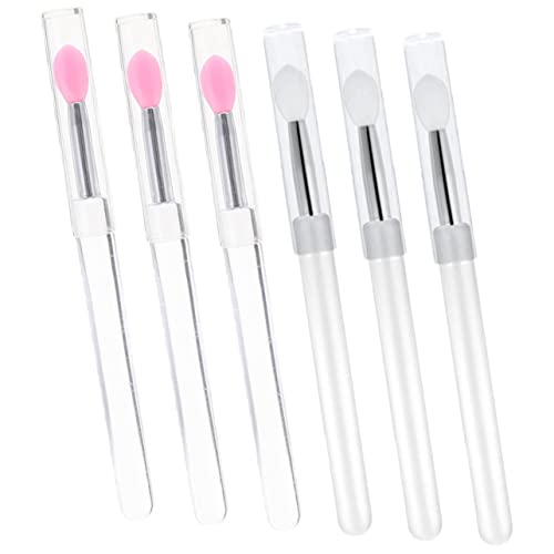 Happyyami 6stücke Teiliges Lippenpinsel Mit Deckel Tragbare Applikatoren Für Lippenstift Und Lidschatten Wiederverwendbare Make-up Werkzeuge Für Zuhause Und von Happyyami
