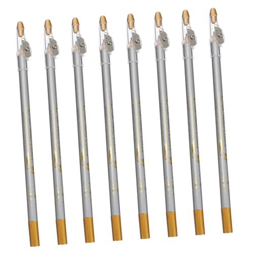 Happyyami 8 Stück Teiliges Wasserfester Augenbrauenstift mit Integriertem Anspitzer Präzisions Make Up Werkzeug für Reichhaltige Farben und Einfache Anwendung von Happyyami