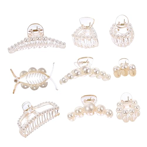 Happyyami 8stücke Perlen Haarklammern Haarspangen Haarclip Zubehör Für Damen Mädchen von Happyyami
