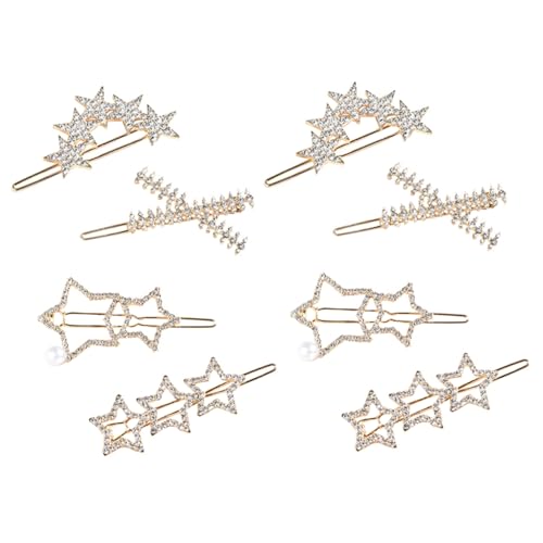 Happyyami 8stücke Damen Haarspange Strass Für Hochzeit Party Kopfschmuck Brautschmuck Bobby Pin Für Damen Und Mädchen von Happyyami