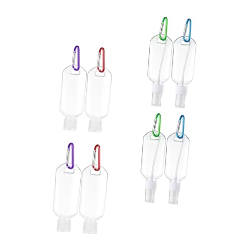 Happyyami 8stücke Tragbare Flasche Aus Petg-material Auslaufsichere Reisebehälter Mit Haken Geeignet Für Shampoo Parfüm Und Andere Flüssigkeiten Für Ausflüge Und Outdoor-aktivitäten von Happyyami