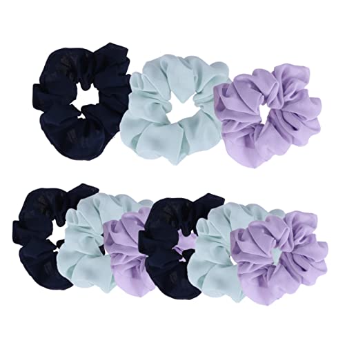Happyyami 9stücke Teiliges Chiffon Haargummis Pastellfarben Dehnbare Haarbänder Für Damen Und Mädchen Für Und Zöpfe Vielseitiges Haaraccessoire von Happyyami