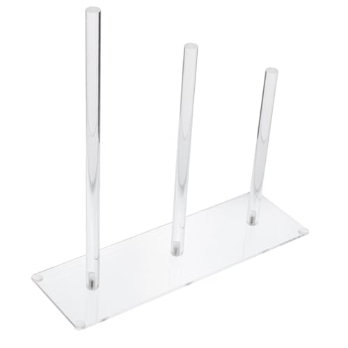 Happyyami Haargummi Halter aus Transparentem Acryl 3-Stufiger Haargummi Organizer für Damen Aufbewahrungsdisplay für Haar Accessoires Platzsparend und Vielseitig von Happyyami