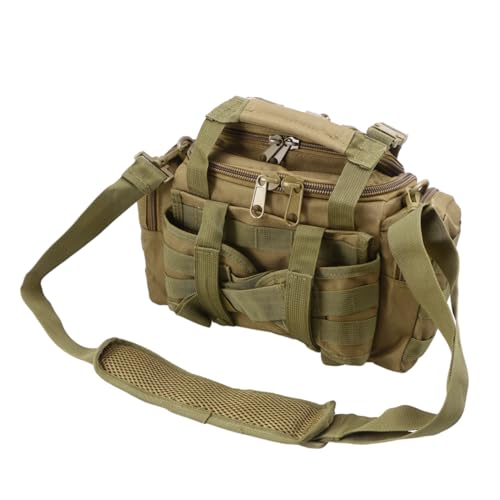 Happyyami Angelausrüstungstasche Großes Fassungsvermögen Mehrere Taschen Robuster Wasserabweisender Stoff Bequeme Schultertasche Abnehmbares Polster von Happyyami
