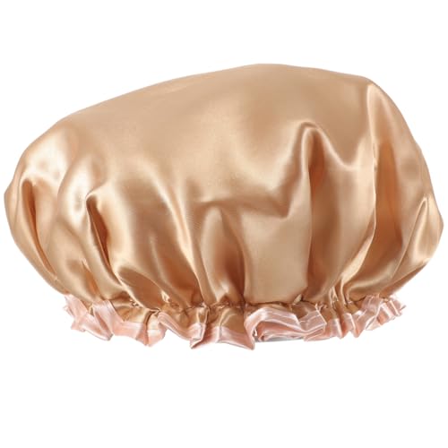Happyyami Bademütze Sauna Hut Mütze Duschhaube Für Langes Haar Badehut Saunahaube Wiederverwendbar Duschmütze Für Zöpfe Badehaube Für Frauen Duschutensilien Fürs Badezimmer von Happyyami