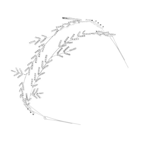 Happyyami Braut Stirnband Haarbänder Haarschmuck Für Mädchen Brautschmuck Für Hochzeit Strass Stirnband Haarschmuck Für Brautjungfern Hochzeitsaccessoire Brautkrone Strasssteine von Happyyami