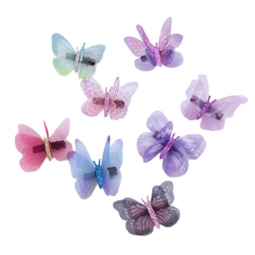 Happyyami 16stücke Bunte Haarspangen Im Schmetterlingsdesign Doppelschichtig Und Stereoskopisch Für Mädchen Und Mädchen Haaraccessoires Zufälligen Farben Für Partys Und Besondere von Happyyami