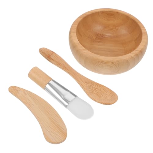 Happyyami Diy Gesichtsmaske Set Kit Mit Holzschale Rührstab Pinsel Und Löffel Für Individuelle Hautpflege Und Entspannung Für Frauen von Happyyami