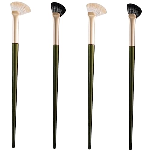 Happyyami Ergonomischer Nasenkonturpinsel Abgewinkelter Lidschatten-make-up-werkzeug Gesichts-highlighter von Happyyami