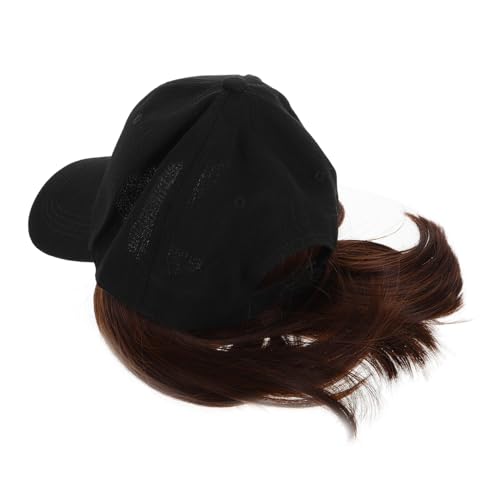 Happyyami Klassische Mütze Mit Befestigtem Haar Für Damen Unisex-perückenhut Bequem Und Atmungsaktiv Für Herbst Und Winter Vielseitig Einsetzbar Für Make-up Tanzen Und Cosplay von Happyyami