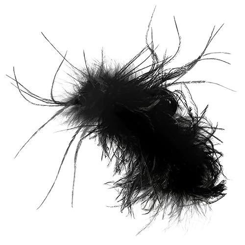 Happyyami Feder Haarspange Klaue Zubehör Clip Haarschmuck Haarspangen Für Frauen Haarklammern Kieferklammern Für Haare Black Kunstfell von Happyyami