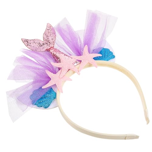 Happyyami Glitzer Haarband für Kinder Meerjungfrau Haarreif Leichtes Lichtechtes Material für Kostümpartys Geburtstag und Karneval mit Festlichem Glitzer von Happyyami