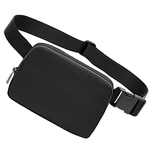 Happyyami Gürteltasche Aus Nylon Für Damen Herren Schwarze Cross Body Fanny Pack Mit Reißverschluss Hüfttasche Zum Aufbewahren Von Handy Schlüssel Geldbörse Münzen Für Einkaufen Reisen Spazi von Happyyami