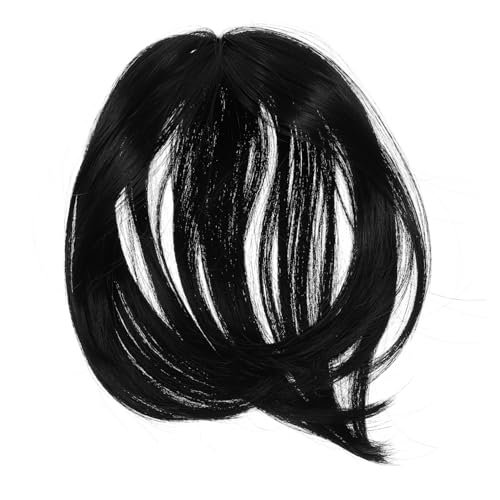 Happyyami Haartopper Für Synthetisches Haarteil Zur Abdeckung Von Dünner Werdendem Haar Nahtlose Clips Für Täglichen Gebrauch Natürlichem Schwarz Für Ältere Damen von Happyyami