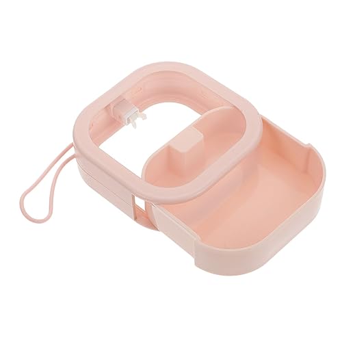 Happyyami Kompakter Tragbarer Organizer Für Haargummis Haarklammer Schmuck Multifunktionale Aufbewahrungsbox Aus Abs TPE Für Damen Für Zuhause Und Reisen Rosa von Happyyami