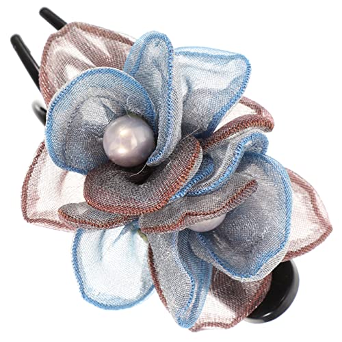 Happyyami Rutschfeste Krokodilklemme für Dickes Haar Blumen Haarspange für Damen Flexibles Haar Styling Haarschmuck für Hochzeit und Alltag von Happyyami