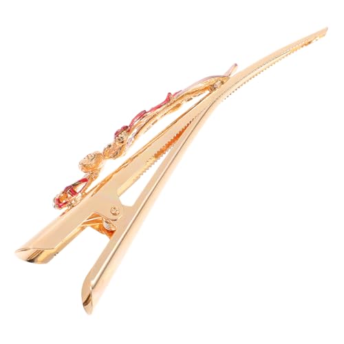 Happyyami Haarnadel aus Kristall ritauls haar spangen genschenkideen hochzeitsbingo festoon in Rechnung gestellt Jay Styling Clip Haarklammern Entenschnabel-Haarspange für Damen Metall rot von Happyyami