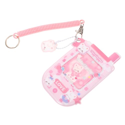 Happyyami Hängende PVC-kartenhülle Mit Schlüsselanhänger Niedliche Ausweis Buskartenhülle Für Schüler Katzen Hundedesign Langlebig Und Praktisch Für Id Kreditkarten von Happyyami