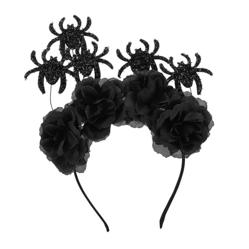 Happyyami Halloween Haarreif Mit Blumen Und Spinnen Cosplay Haarschmuck Für Partys Geeignet Für Damen Mädchen Für Halloween Und von Happyyami