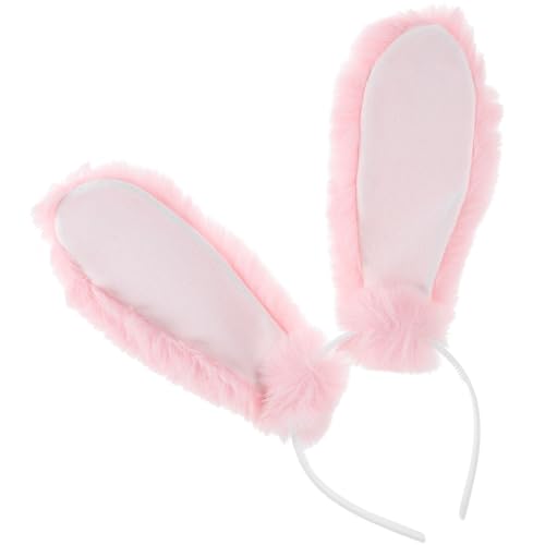 Happyyami Plüschige Bunny Ohren Haarreif Für Ostern Niedlicher Hasenohren Haarschmuck Für Partys Vielseitig Einsetzbar Für Frisuren Geeignet von Happyyami