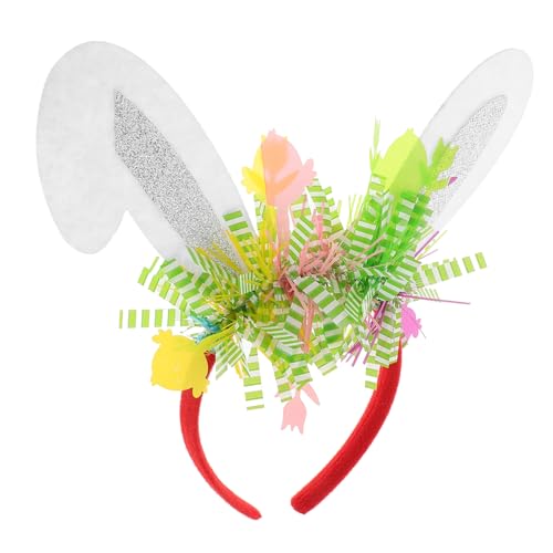 Happyyami Hasenohren Stirnband Haarband Hasenkostüm Cosplay Stirnband Für Ostern Junge Mädchen Erwachsene Osterdekorationen Hasenohr Haarreif von Happyyami