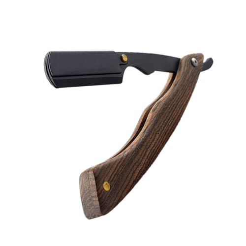 Happyyami Vintage Rasiermesser Mit Holzgriff Hochwertiges Barttrimmwerkzeug Für Präzise Und Augenbrauenpflege Für von Happyyami