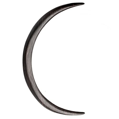 Happyyami Holzmond Für Haare Haargabel Haarstab Aus Holz Gebogene Mond-haargabel Haarschmuck Für Frauen Langer Haarstab Retro Haarstyling Werkzeug von Happyyami