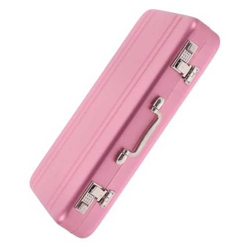 Happyyami Mini-Aktentasche Metall-kartenetui Karteikartenbehälter Flash-Karten-Organizer Business-Halter Visitenkartenbox Mit Schnappverschluss Kartenhalter Für Ordnen von Happyyami