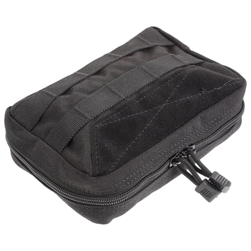 Happyyami Klare Geldbörse, Stadionzulassung Gepäck Männertasche Werkzeuggürteltasche Bausatz Druckverschlussbeutel Für Die Reise Rucksackgurttasche Umhängetasche Klein 1000d-nylon Black von Happyyami