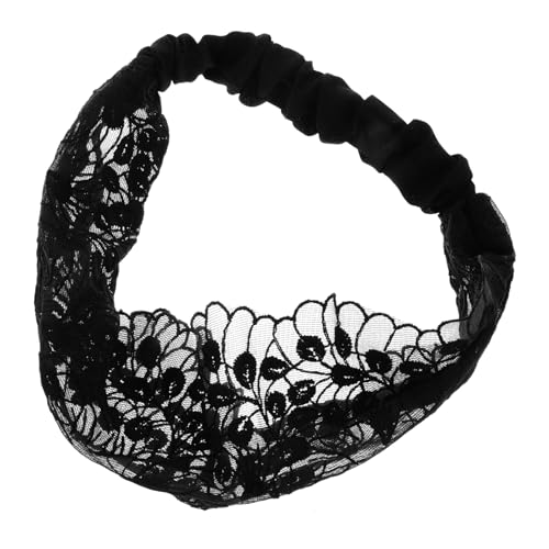 Happyyami Spitzen Stirnband Mit Floraler Spitze Damen Kopfbedeckung Zum Gesichtswaschen Stretch Haarband Für Hautpflege Und Make-up Spitzen Stirnband Für Spa Und von Happyyami