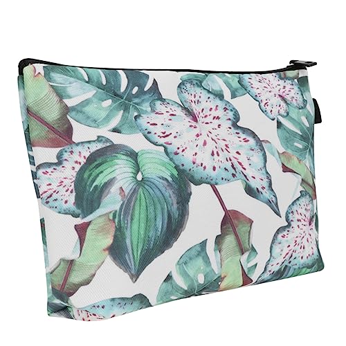 Happyyami Kosmetiktasche Für Damen Reise Organizer Make up Tasche Mit Reißverschluss Transparentes Blumen Design Tragbare Kulturtasche Für Kosmetika Und Toilettenartikel von Happyyami