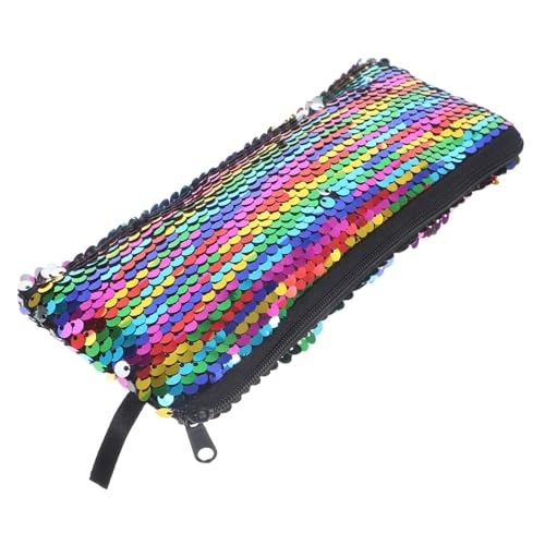 Happyyami Kleine Kosmetische Aufbewahrungstasche Mit Reißverschluss Glitzernde Kulturbeutel Für Damen Zum Verstauen Von Kosmetika Elektronik Und Mehr Handliche Reisetasche Für Unterwegs Stil von Happyyami