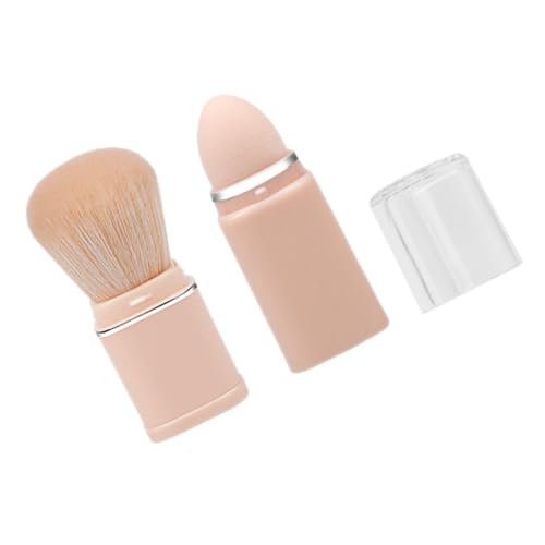 Happyyami Kosmetische Pinsel Tragbarer Make-up-pinsel Mit Einziehbarem Design Loser Puder Mit Deckel Für Foundation Und Reise-make-up- Für Frauen von Happyyami
