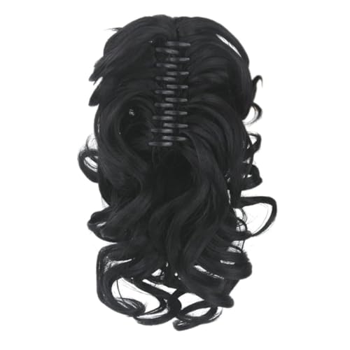 Happyyami Pferdeschwanzklammer Für Frauen Synthetische Haarverlängerung 1b Farbton Sicherer Clip Für Ponytail Komfortable Anwendung Für Den Alltag von Happyyami