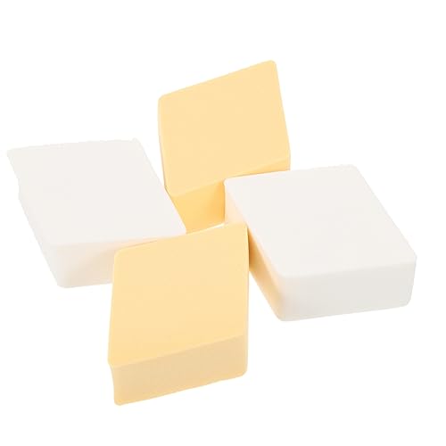 Happyyami Make Up Schwamm Satz Herzförmige Kosmetik Schwämme für Flüssige Foundation 4 Stücke Tragbar und Leicht zu Reinigen für Damen von Happyyami