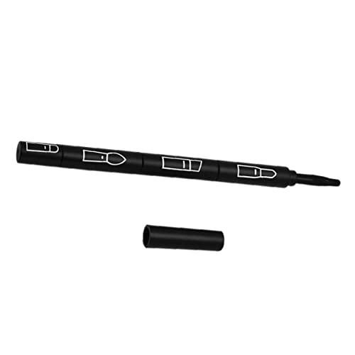 Happyyami Make-up Pinsel Für Lippen Augenbrauen Und Lidschatten Abnehmbarer Und Tragbarer Pinsel Für Kosmetik Schwarz von Happyyami