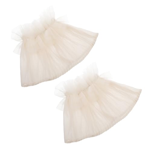 Happyyami Mehrlagige Verzierte Handgelenkmanschetten Aus Mesh Manschetten Für Ärmel Dekoratives Accessoire Für Frauen Braut Hochzeitsfeier Maskerade Kleid Und Diy-projekte von Happyyami