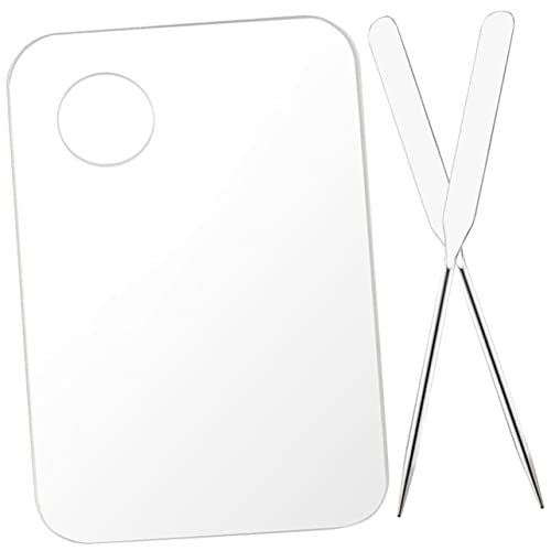 Happyyami Mischpalette Für Make-up Mit Edelstahl-spatel Zum Mischen Von Farben Geeignet Für Nagellack Lidschatten Pigmente Und Andere Farbmischarbeiten von Happyyami